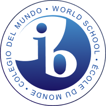 Logotipo de la Organización del Bachillerato Internacional con letras 'ib' en círculo azul degradado.